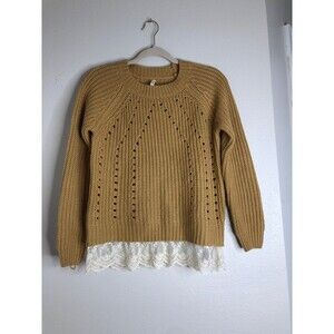 POL Sweater with Lace Hem size S